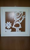 QUADRINHO  MENINA FLOR (REF.:QMF02)